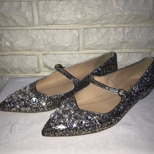J. Crew Gemma sparkle Rhinestone jeweled flats